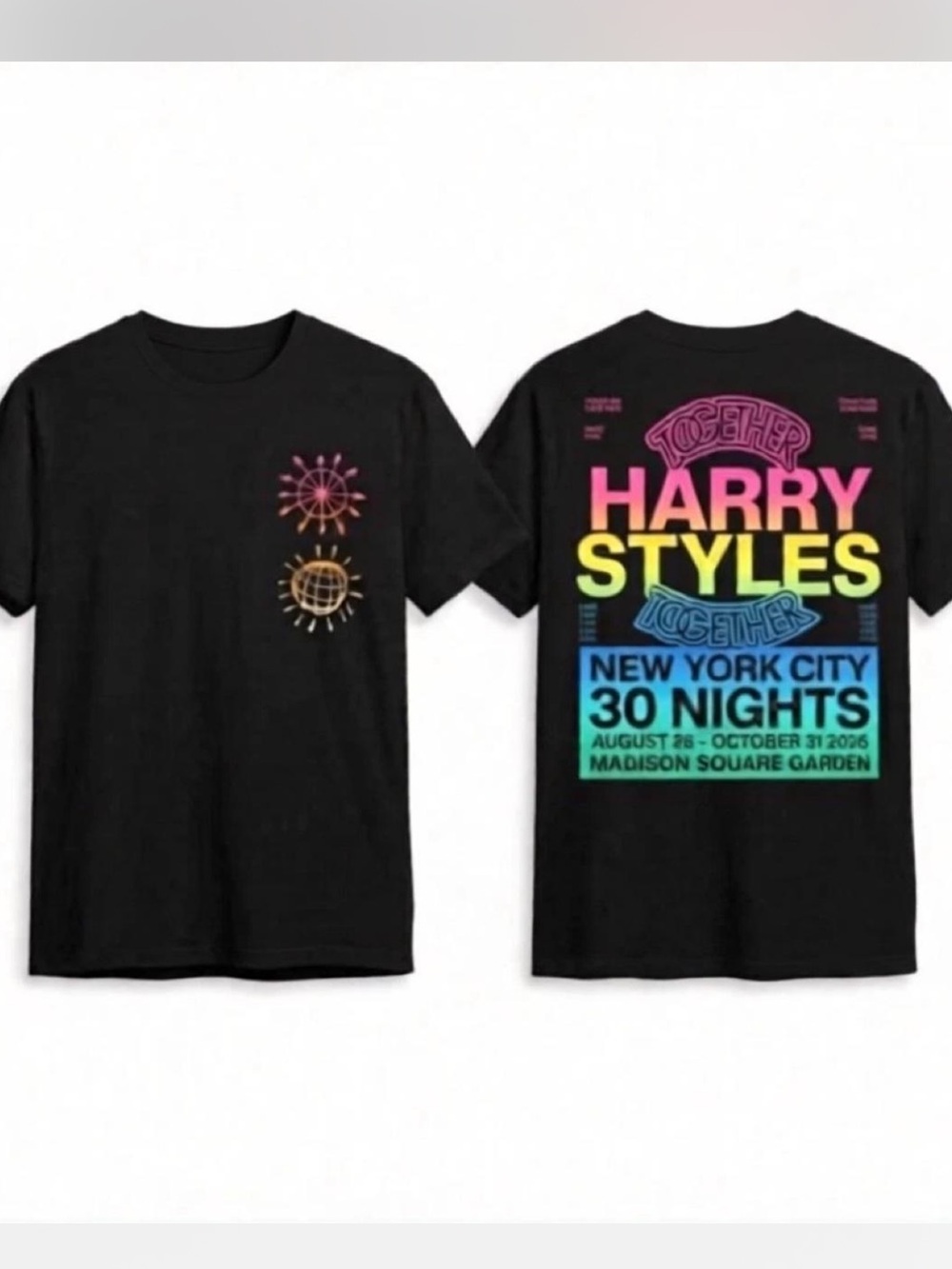 Harry Styles Tour T-Shirt 'New York City 30 Nights' Together Tour
